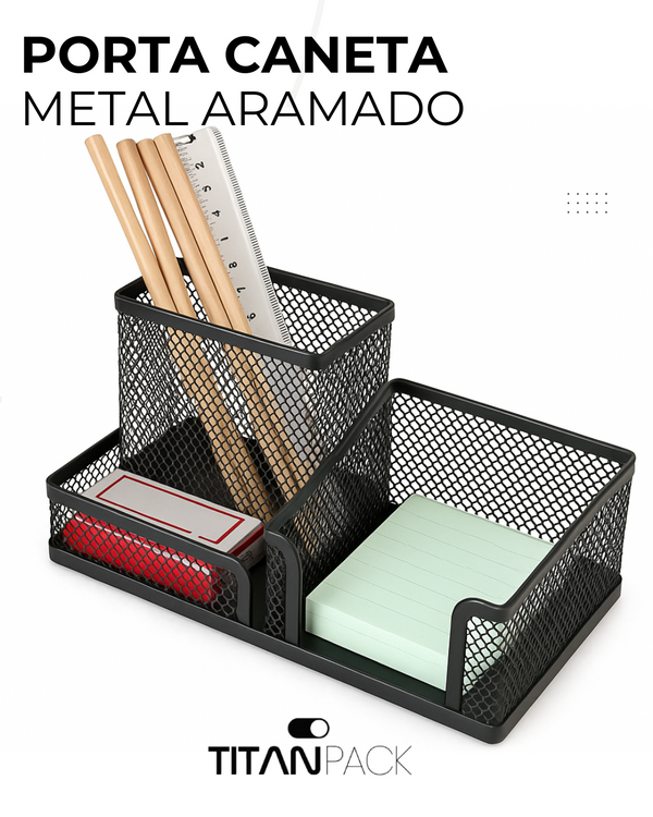 Porta caneta metal aramado