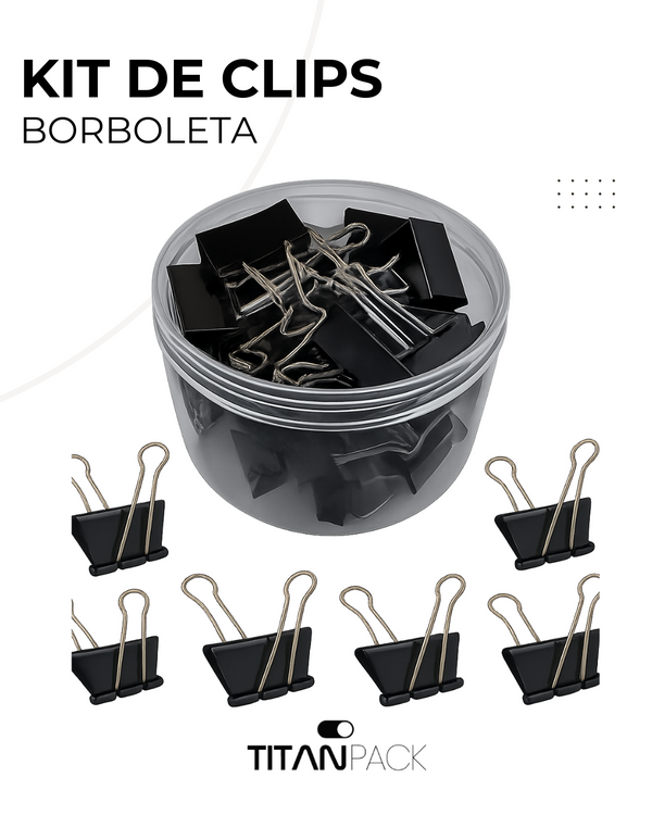 Kit De Clips Borboleta
