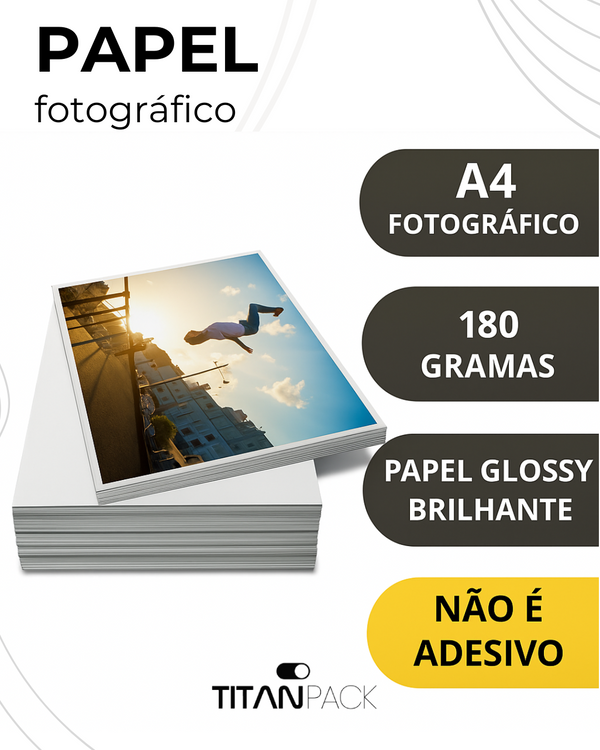 Papel Fotográfico 100 folhas