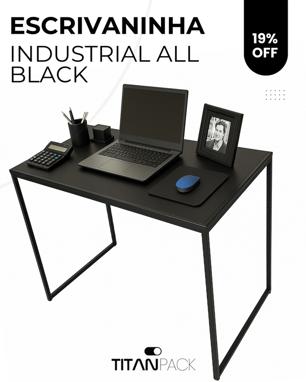 Escrivaninha Industrial All Black
